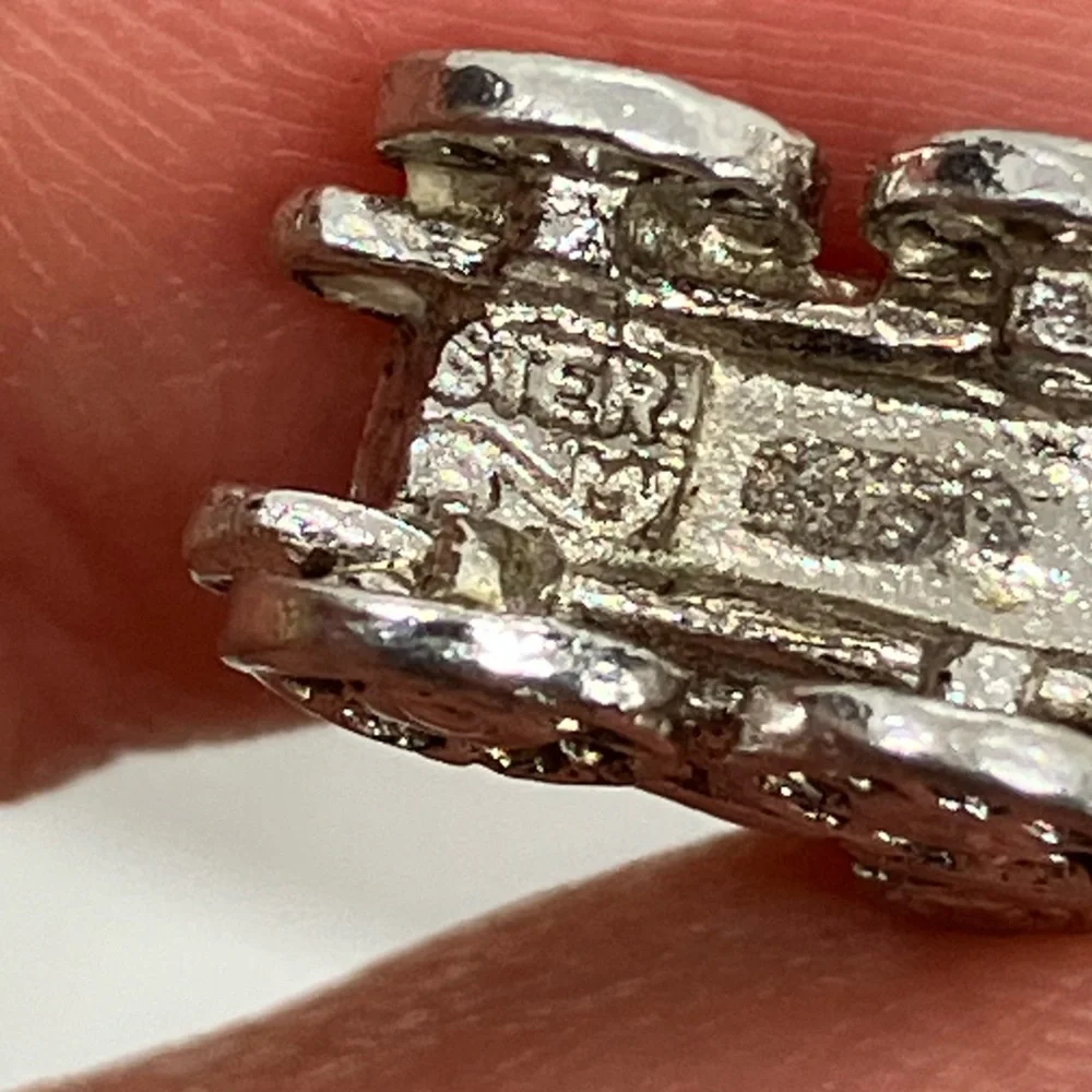 Vtg 925 Sterling Silver Baby Carriage Charm / Pendant - Picture 3 of 4